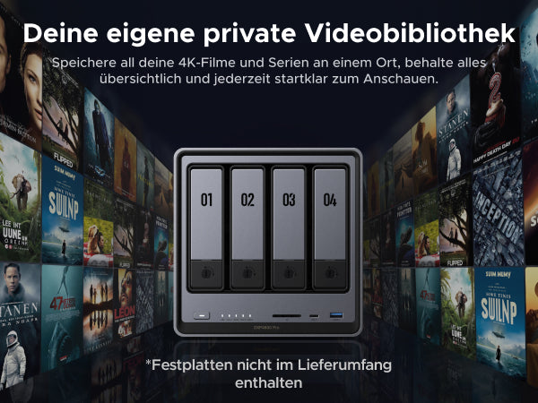 UGREEN NASync DXP4800 Pro für private 4K-Mediensammlung im Heimkino