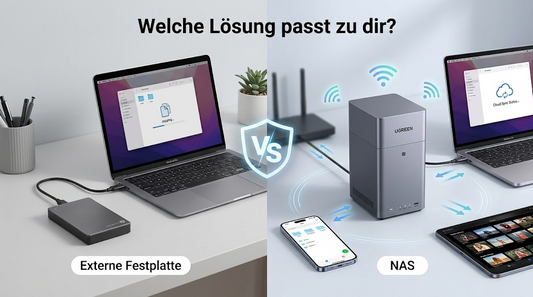 NAS oder externe Festplatte