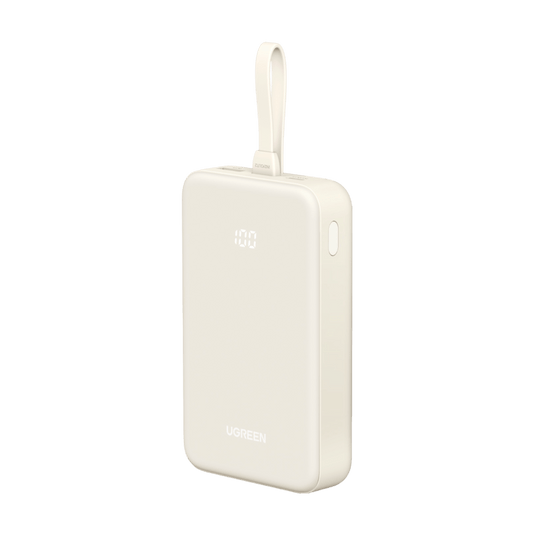 UGREEN Powerbank (20000mAh, 22.5W, integriertem USB-C-Kabel)