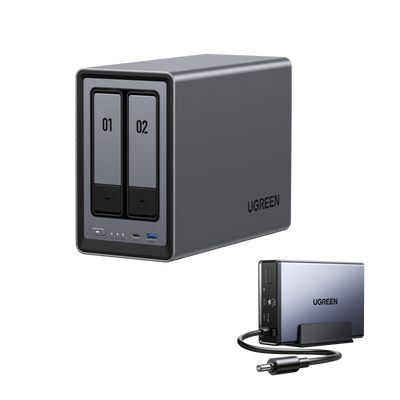 DXP2800 2-Bay 80TB + 120W DC USV