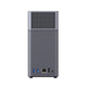 Rückseite des UGREEN NASync DH2300 mit USB-A, LAN, HDMI und Stromanschluss
