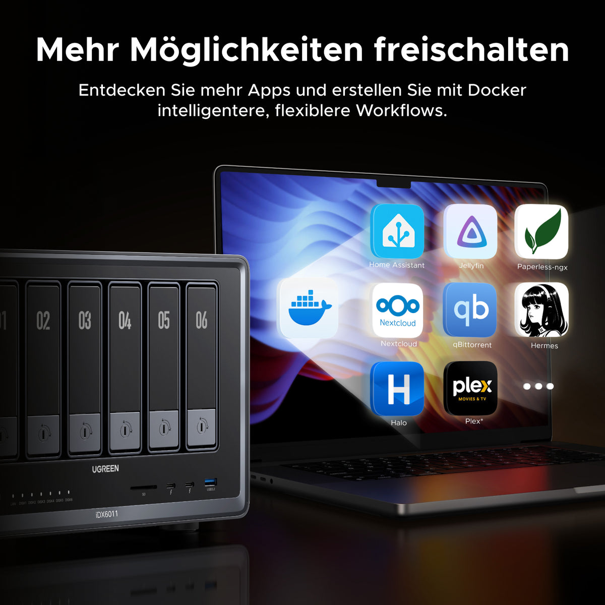 UGREEN iDX6011 32 GB 6-Bay AI NAS