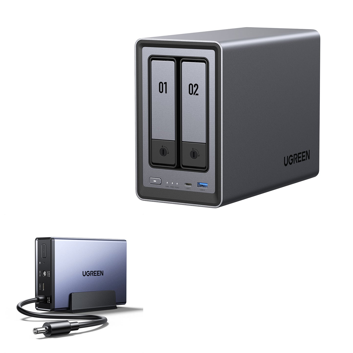 UGREEN NASync DXP2800 2-Bay 80TB NAS