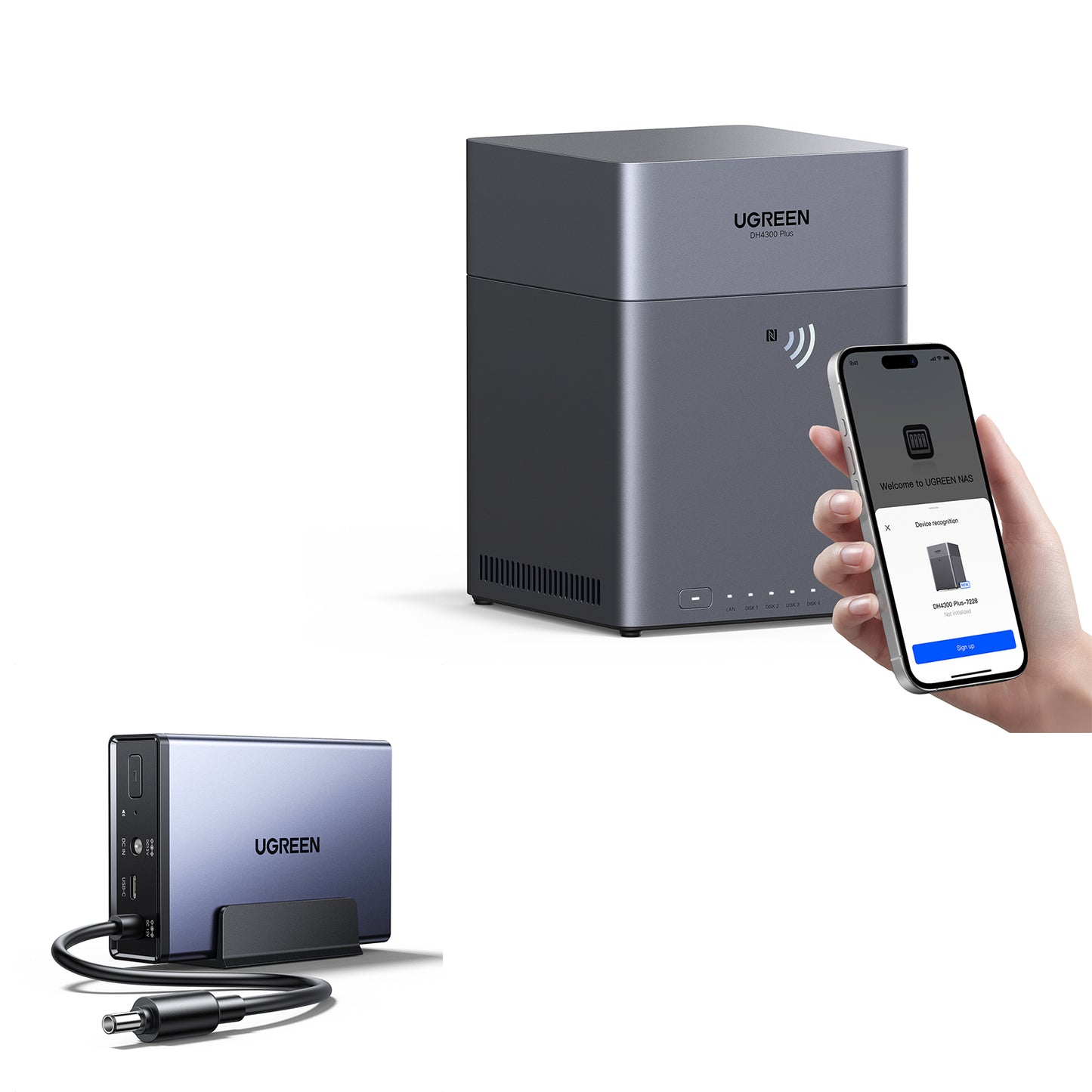 UGREEN NASync DH4300 Plus 4-Bay 128TB NAS