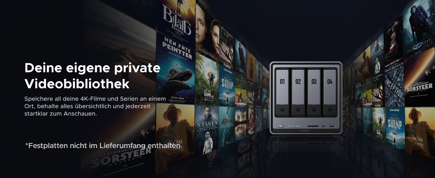 UGREEN NASync DXP4800 Pro für private 4K-Mediensammlung im Heimkino