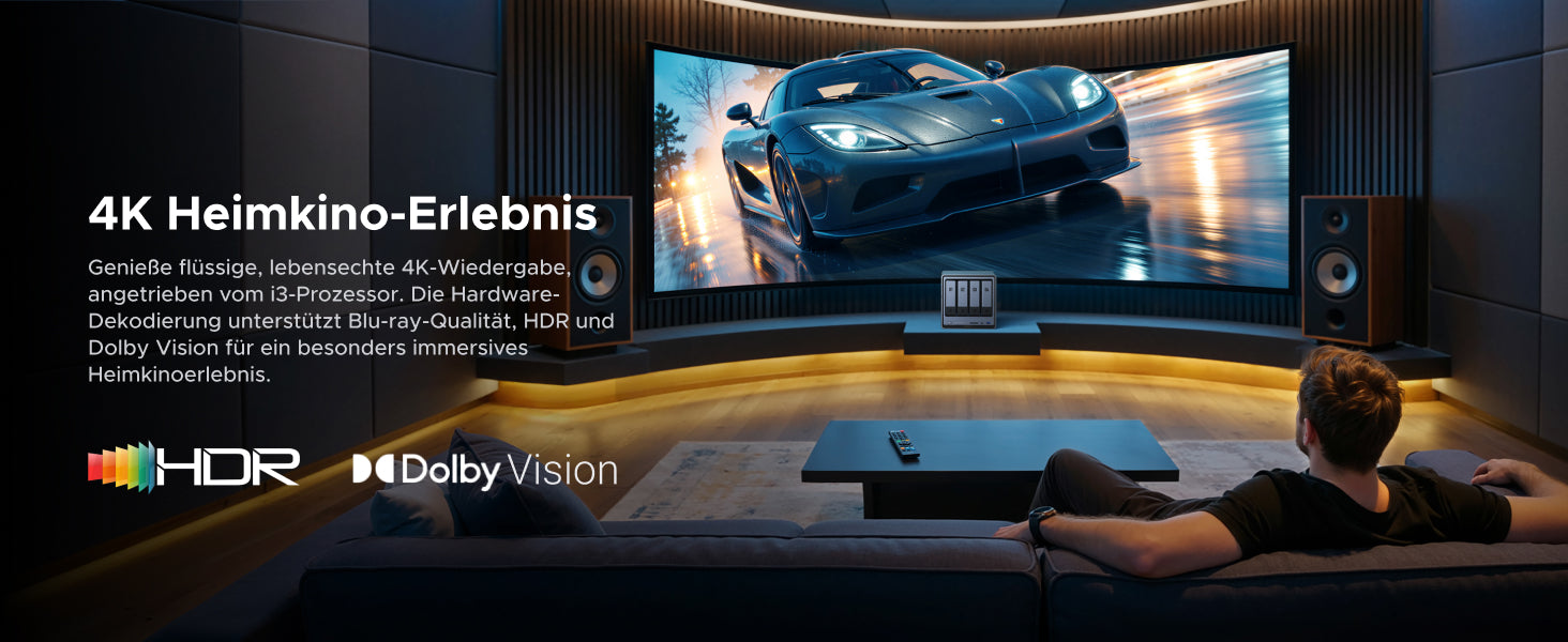 UGREEN NASync DXP4800 Pro mit Hardware-Decoding für Blu-ray, HDR und Dolby Vision