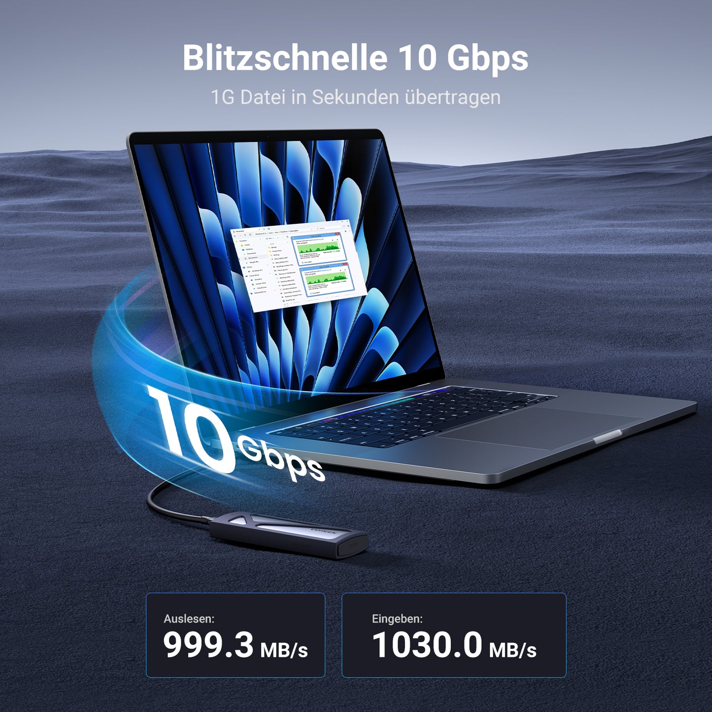 M.2 NVMe SSD Gehäuse-Adapter