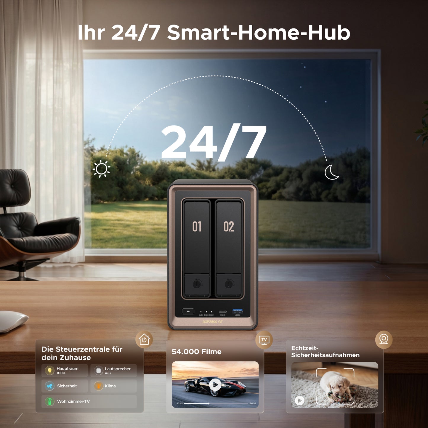 UGREEN NASync DXP2800 GT 2-Bay 80TB NAS