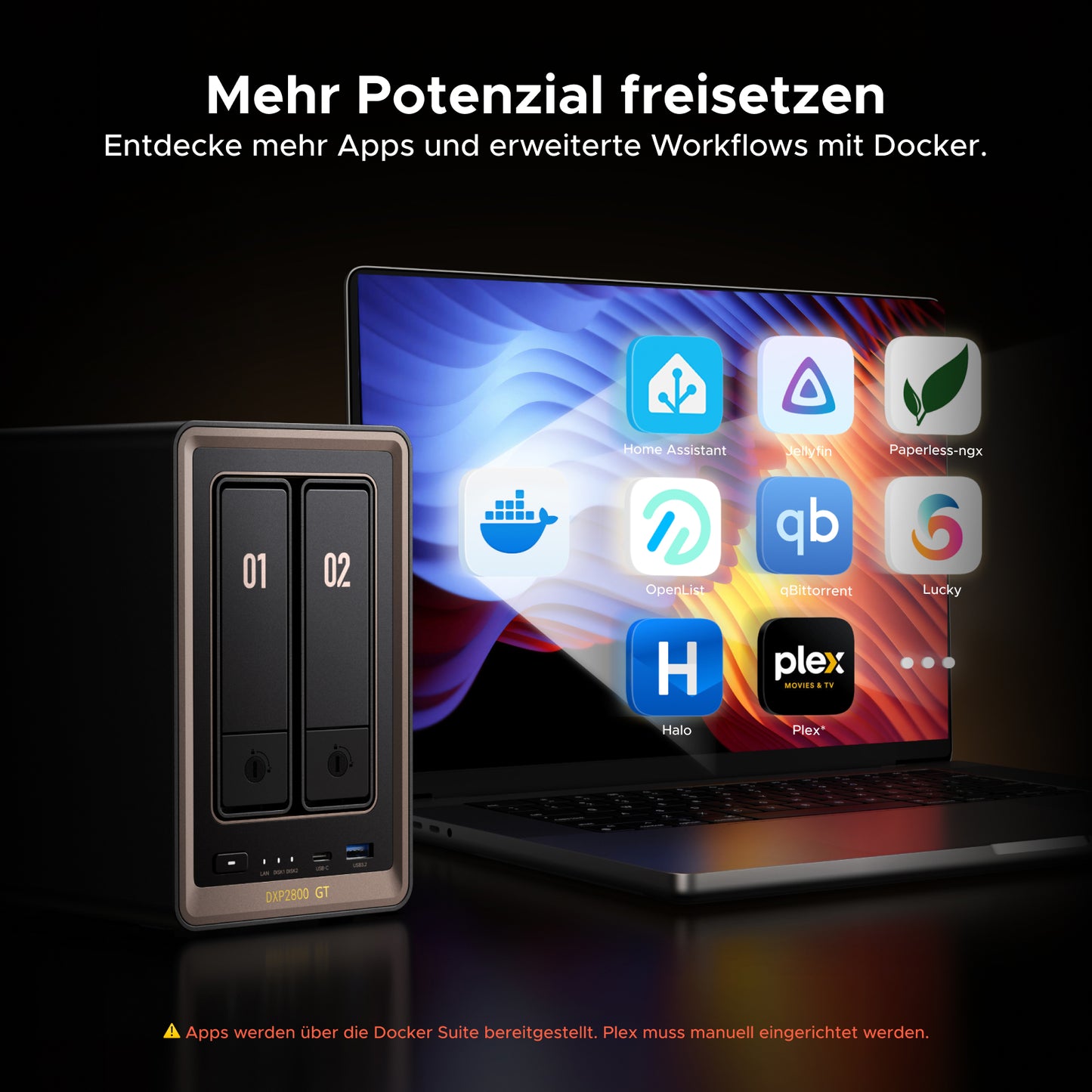 UGREEN NASync DXP2800 GT 2-Bay 80TB NAS