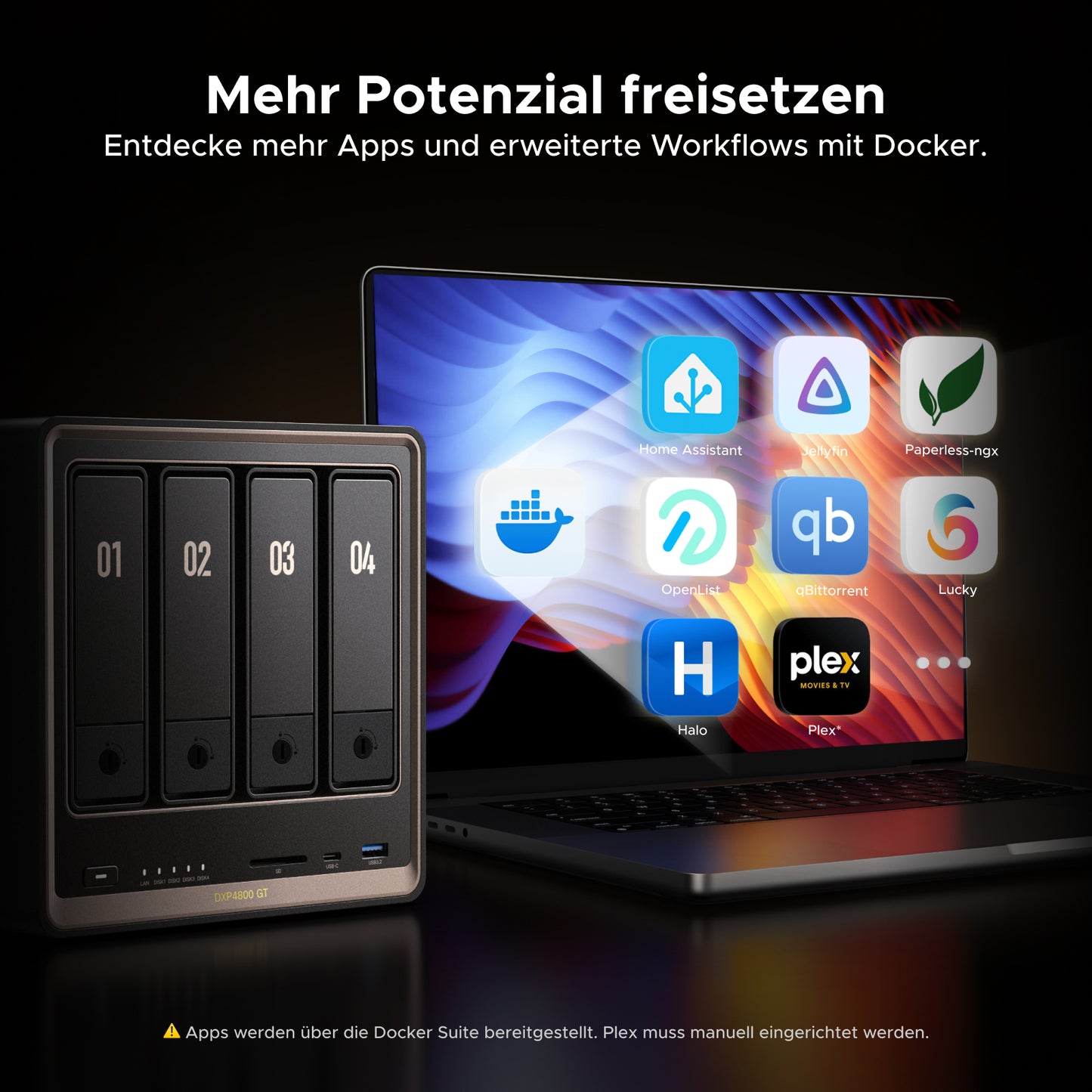 UGREEN NASync DXP4800 GT 4-Bay 144TB NAS