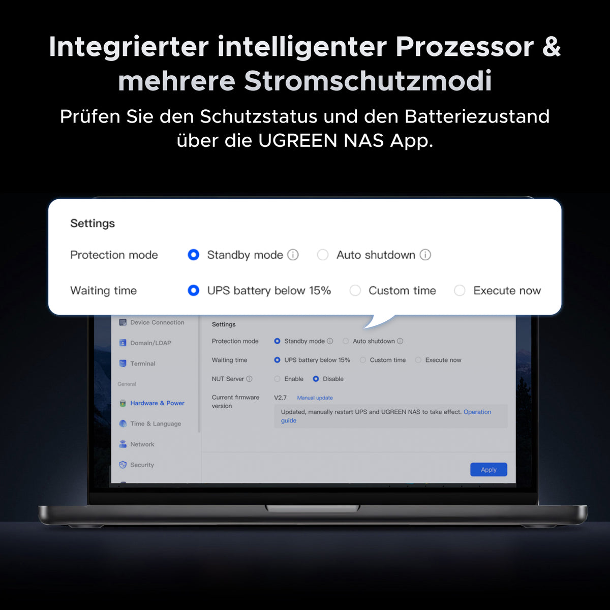 UGREEN NAS 72W DC USV unterbrechungsfreie Stromversorgung