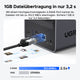 UGREEN DXP2800  NAS 2.5GbE: 1GB Dateiübertragung in 3.2 Sekunden (312.5 MB/s) - 2.5x schneller als 1GbE