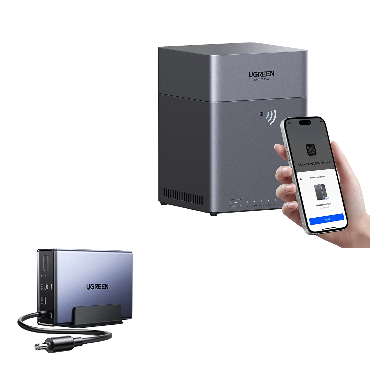 UGREEN NASync DH4300 Plus 4-Bay 128TB NAS