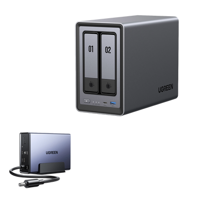 DXP2800 2-Bay 80TB + 72W DC USV
